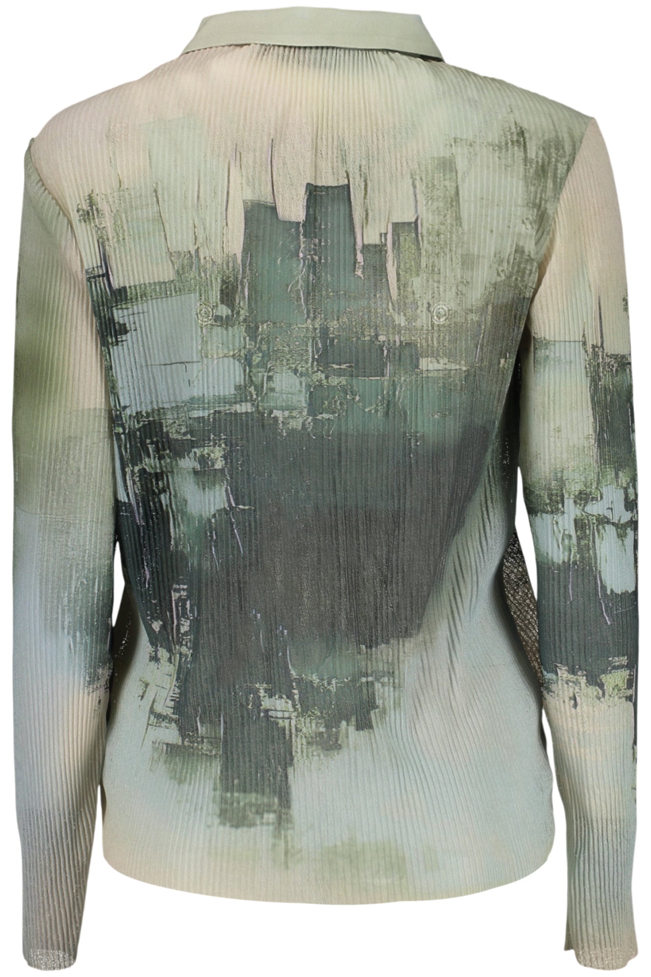 DESIGUAL CAMICIA MANICHE LUNGHE DONNA VERDE