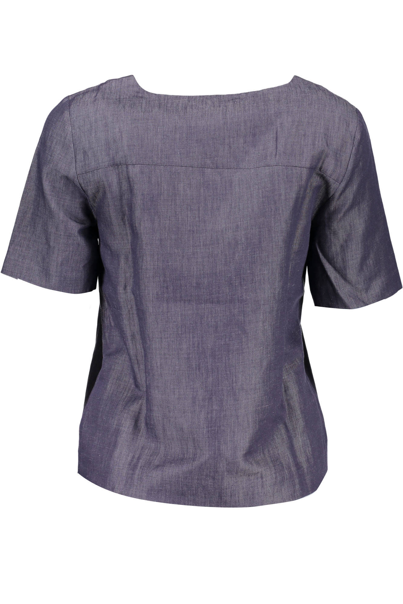 GANT T-SHIRT MANICHE CORTE DONNA BLU