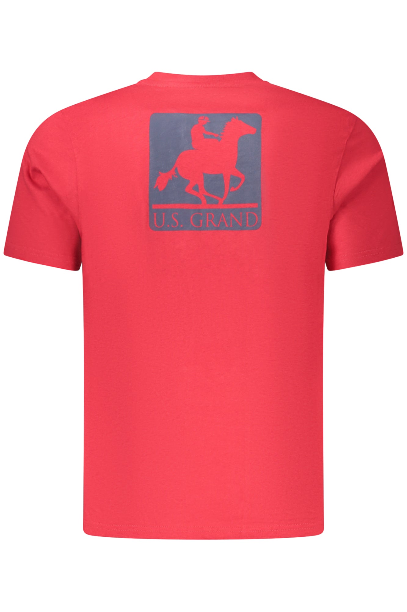 U.S. GRAND T-SHIRT MANICHE CORTE UOMO ROSSO