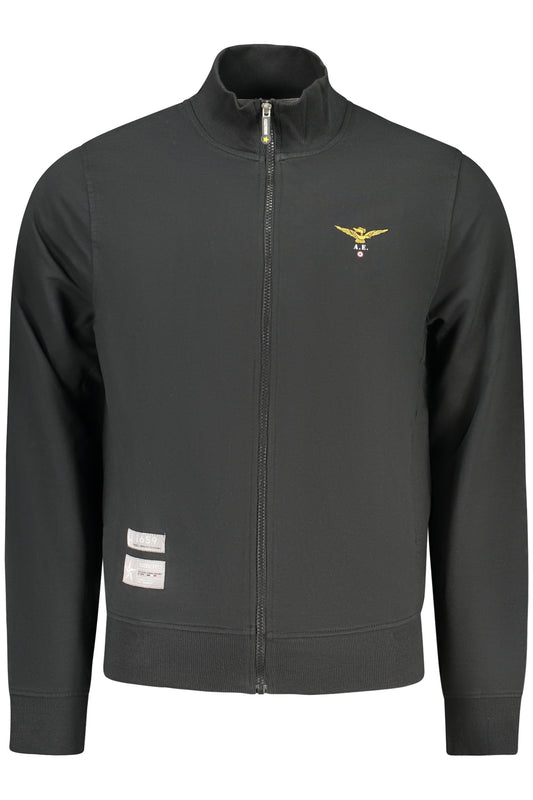 ACCADEMIA MILITARE FELPA CON ZIP UOMO NERO