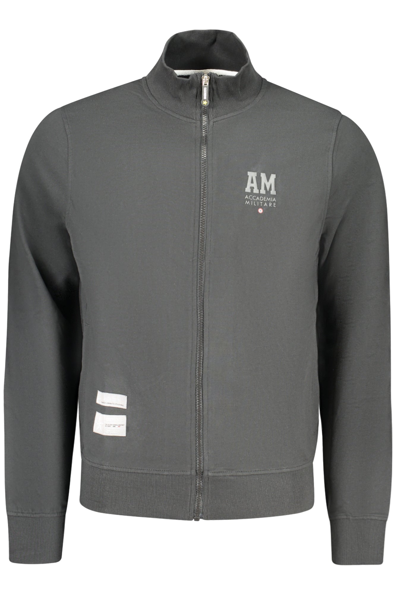 ACCADEMIA MILITARE FELPA CON ZIP UOMO NERO