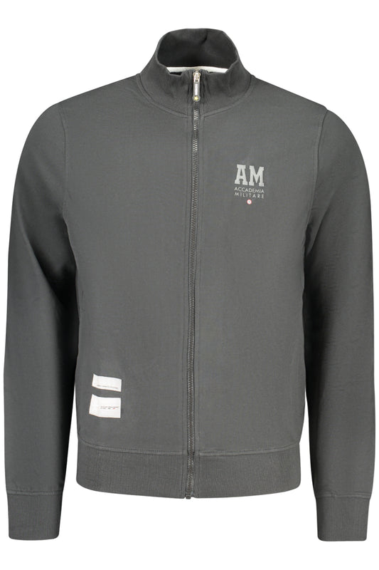 ACCADEMIA MILITARE FELPA CON ZIP UOMO NERO