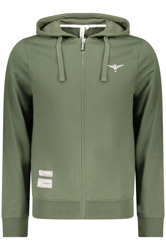 ACCADEMIA MILITARE FELPA CON ZIP UOMO VERDE