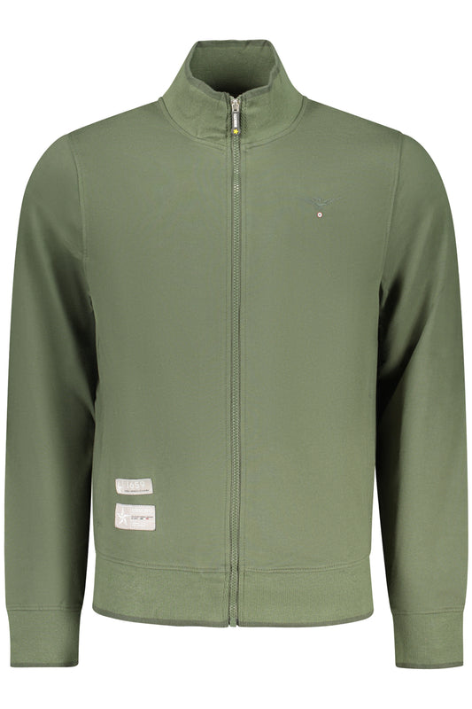 ACCADEMIA MILITARE FELPA CON ZIP UOMO VERDE