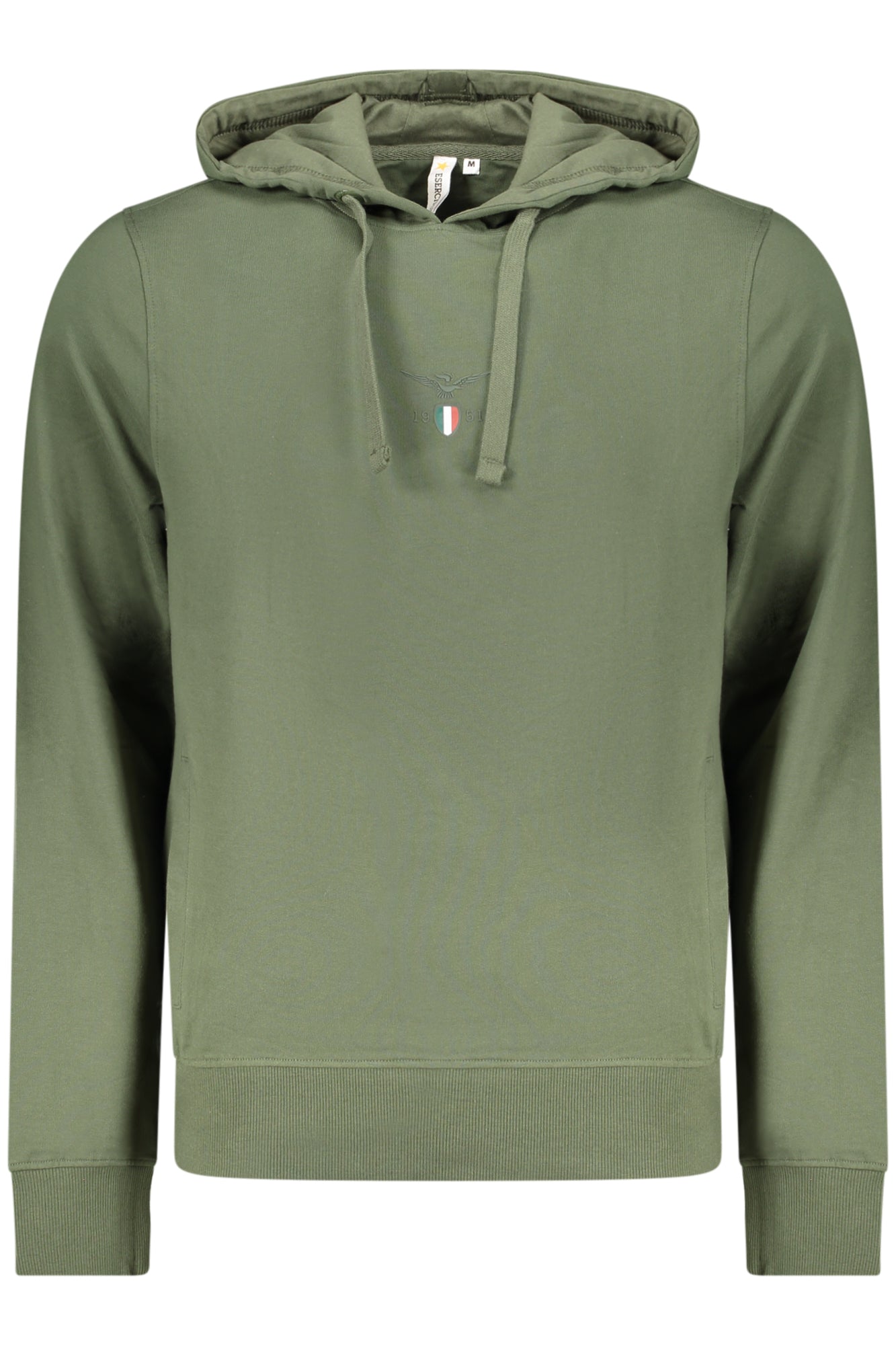 ACCADEMIA MILITARE FELPA SENZA ZIP UOMO VERDE