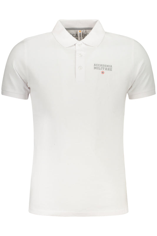 ACCADEMIA MILITARE POLO MANICHE CORTE UOMO BIANCO
