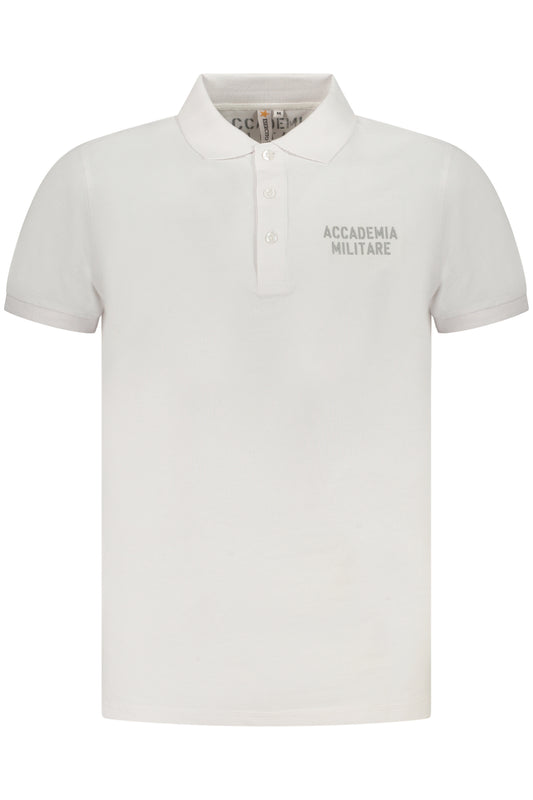 ACCADEMIA MILITARE POLO MANICHE CORTE UOMO BIANCO