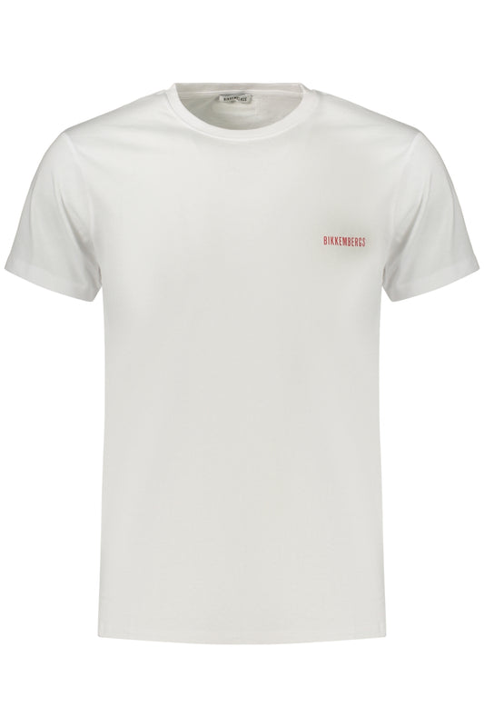BIKKEMBERGS T-SHIRT MANICHE CORTE UOMO BIANCO