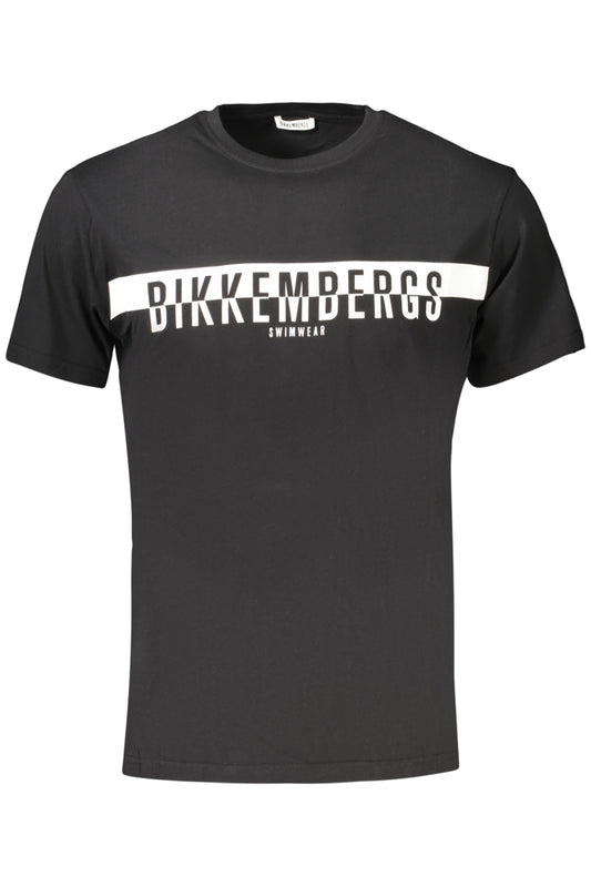 BIKKEMBERGS T-SHIRT MANICHE CORTE UOMO NERO