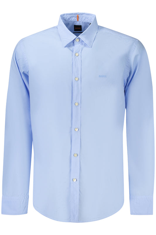 BOSS CAMICIA MANICHE LUNGHE UOMO AZZURRO