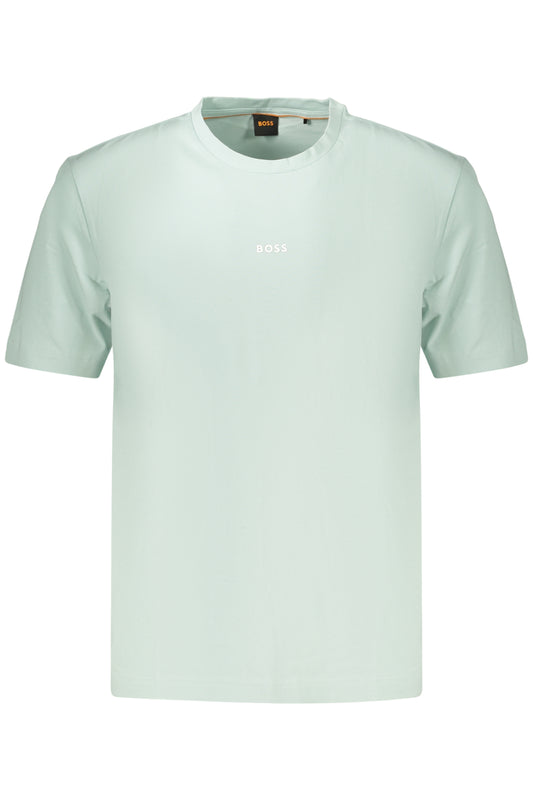 BOSS T-SHIRT MANICHE CORTE UOMO AZZURRO