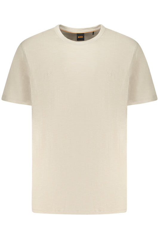 BOSS T-SHIRT MANICHE CORTE UOMO BEIGE