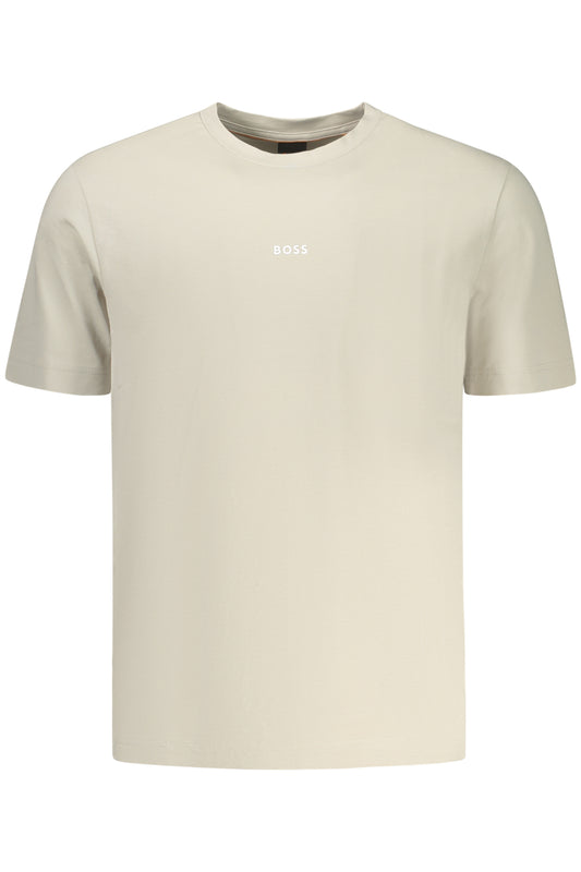 BOSS T-SHIRT MANICHE CORTE UOMO BEIGE