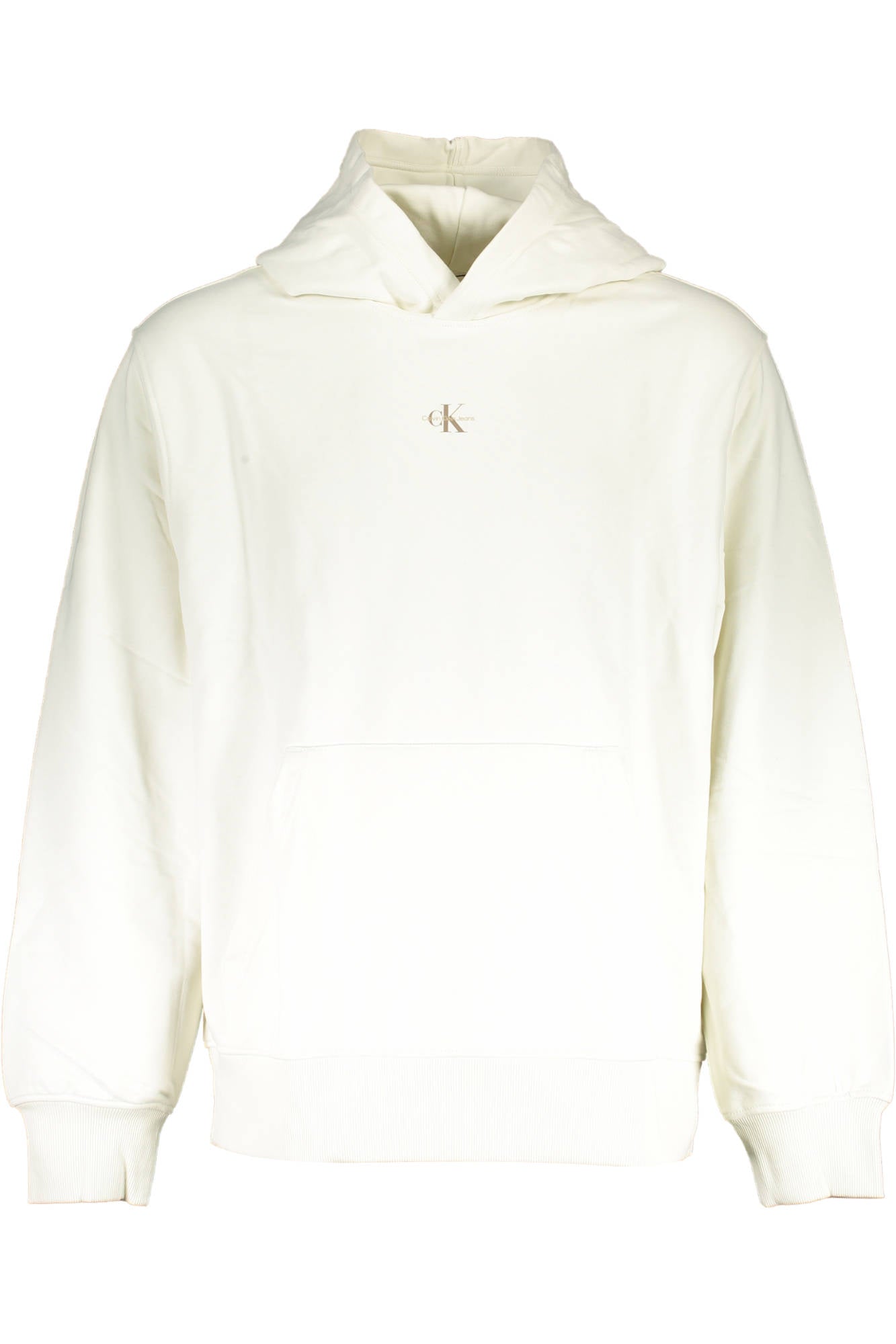 CALVIN KLEIN FELPA SENZA ZIP UOMO BIANCO