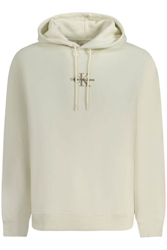 CALVIN KLEIN FELPA SENZA ZIP UOMO BIANCO