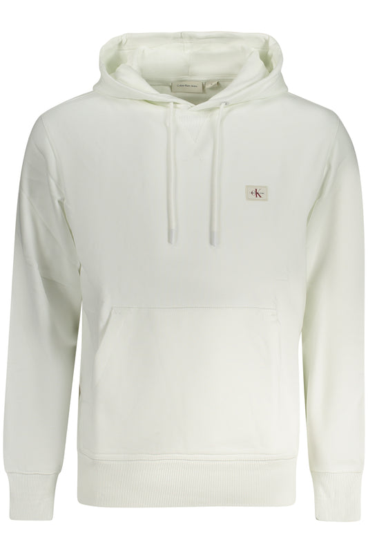 CALVIN KLEIN FELPA SENZA ZIP UOMO BIANCO
