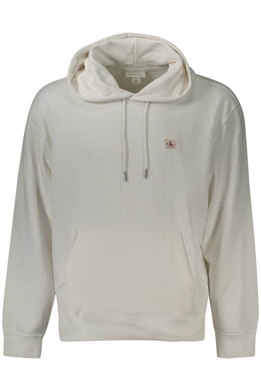CALVIN KLEIN FELPA SENZA ZIP UOMO BIANCO