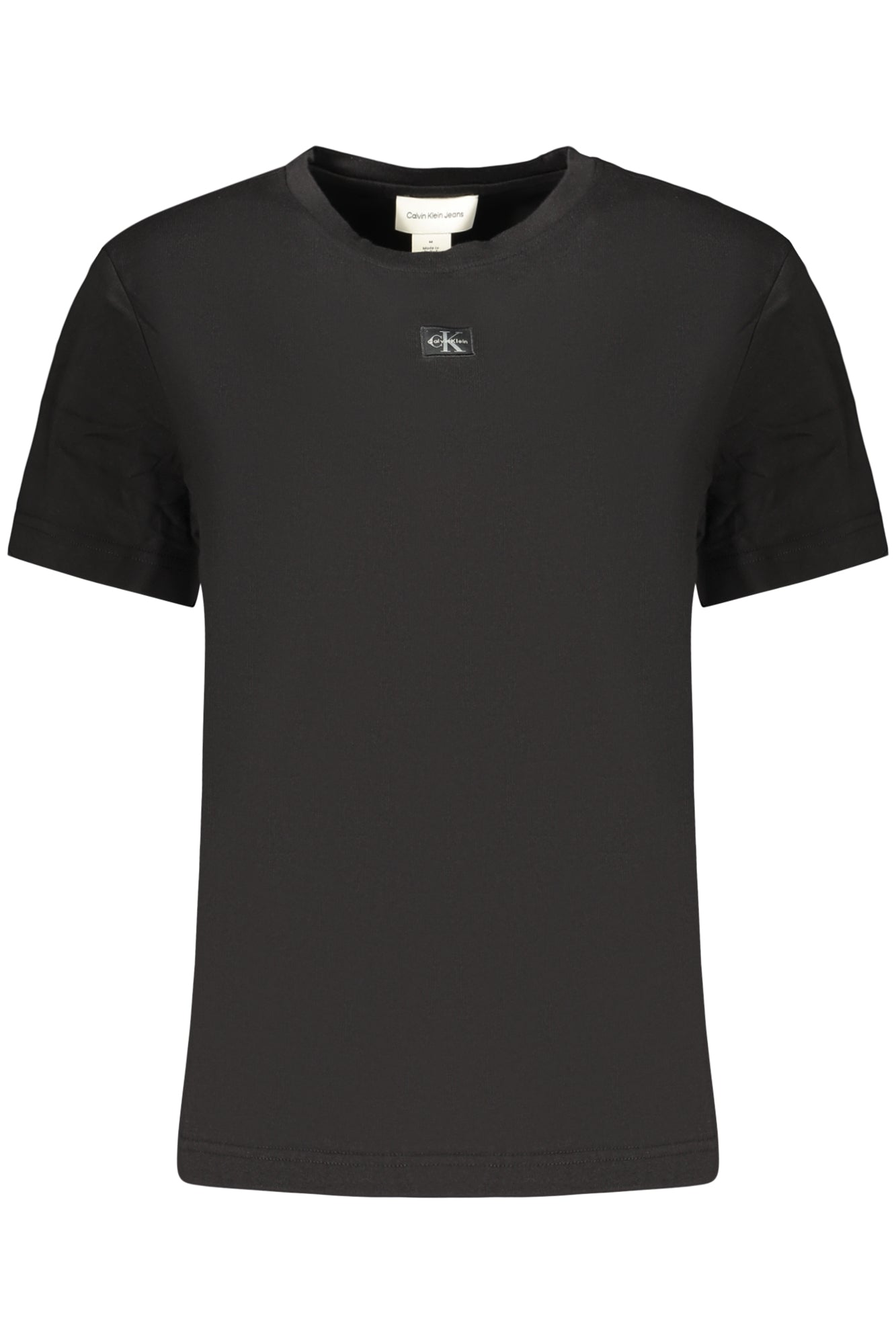 CALVIN KLEIN T-SHIRT MANICHE CORTE DONNA NERO
