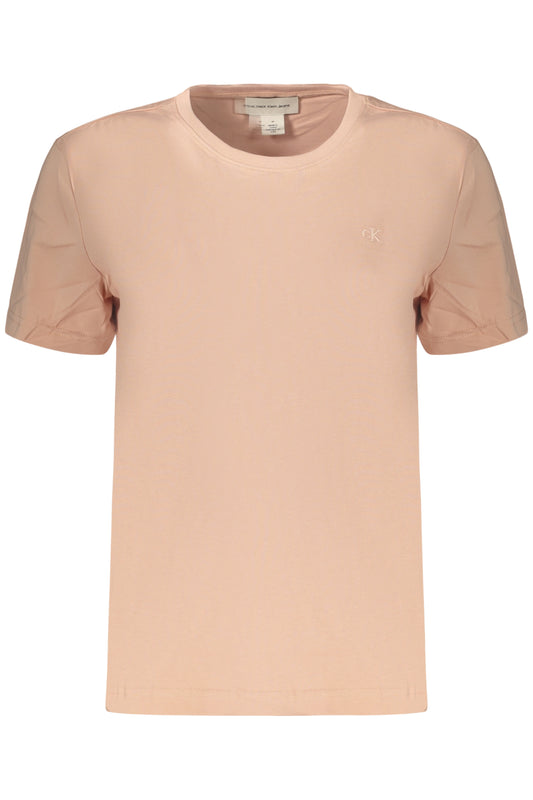 CALVIN KLEIN T-SHIRT MANICHE CORTE DONNA ROSA