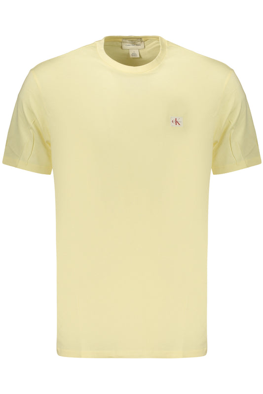 CALVIN KLEIN T-SHIRT MANICHE CORTE UOMO GIALLO