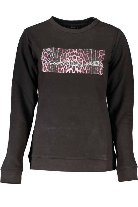 CAVALLI CLASS FELPA SENZA ZIP DONNA NERO