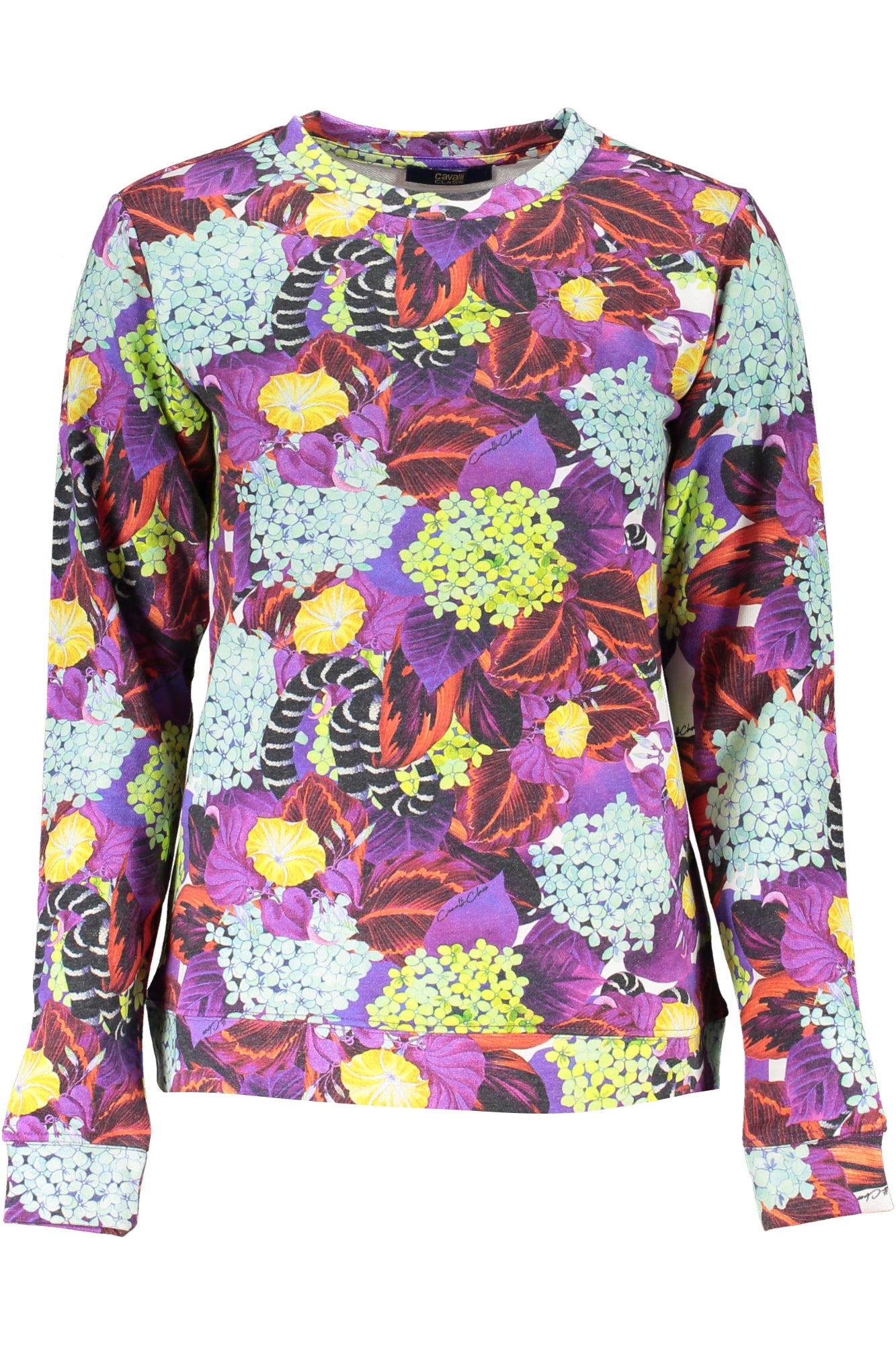 CAVALLI CLASS FELPA SENZA ZIP DONNA VIOLA