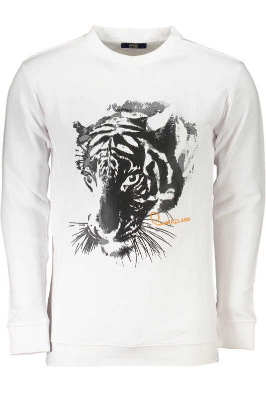 CAVALLI CLASS FELPA SENZA ZIP UOMO BIANCO