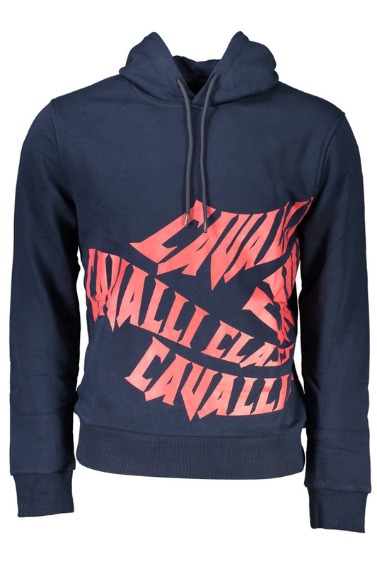CAVALLI CLASS FELPA SENZA ZIP UOMO BLU