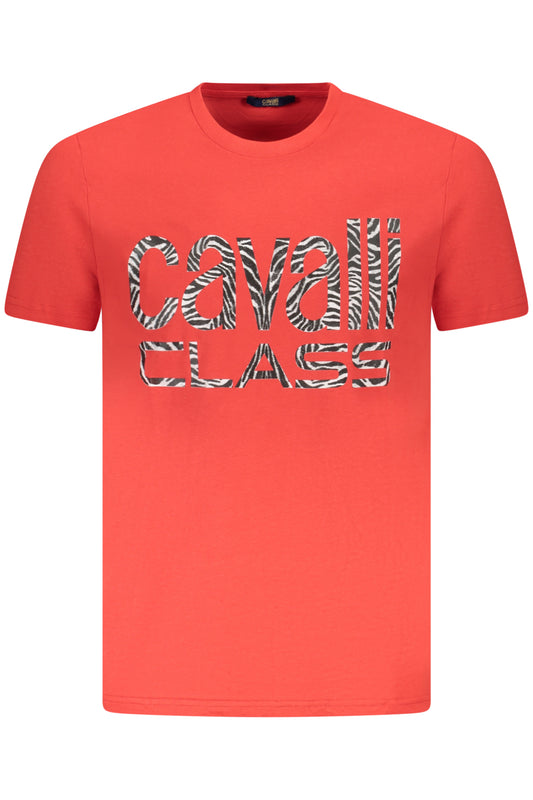 CAVALLI CLASS T-SHIRT MANICHE CORTE UOMO ROSSO
