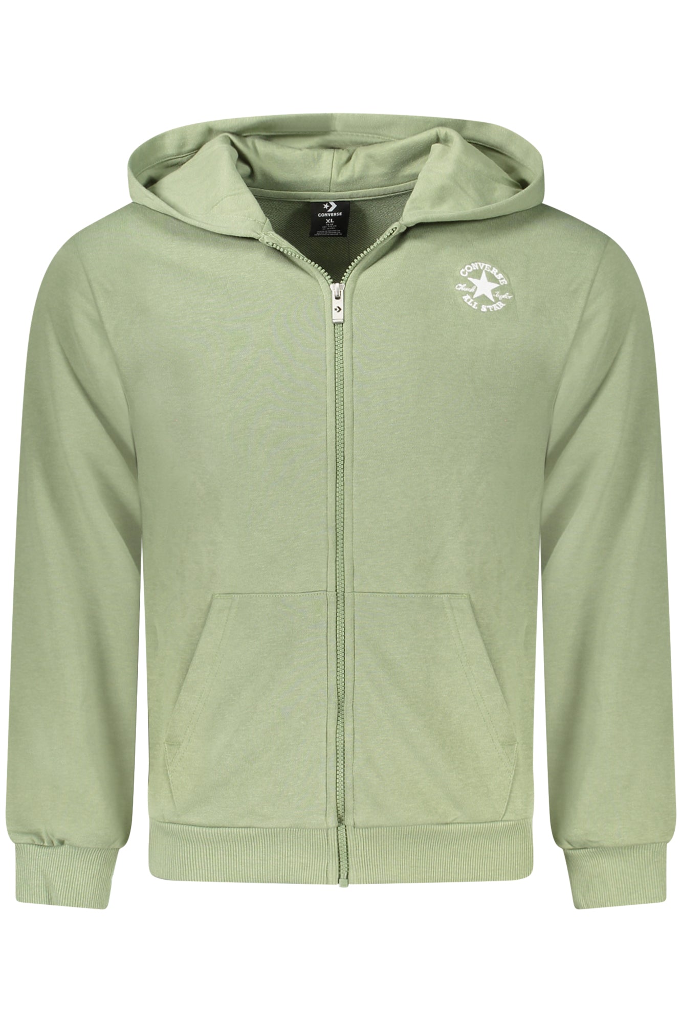 CONVERSE FELPA CON ZIP BAMBINO VERDE
