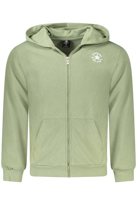 CONVERSE FELPA CON ZIP BAMBINO VERDE