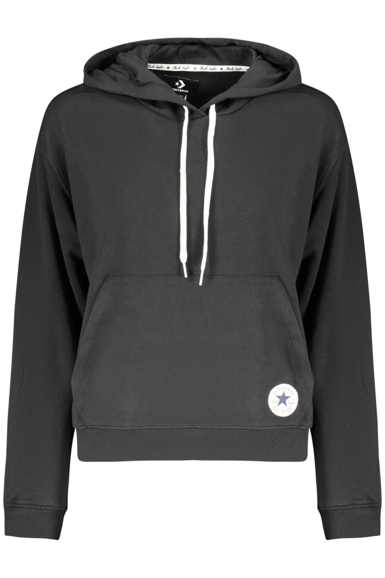 CONVERSE FELPA SENZA ZIP DONNA NERO