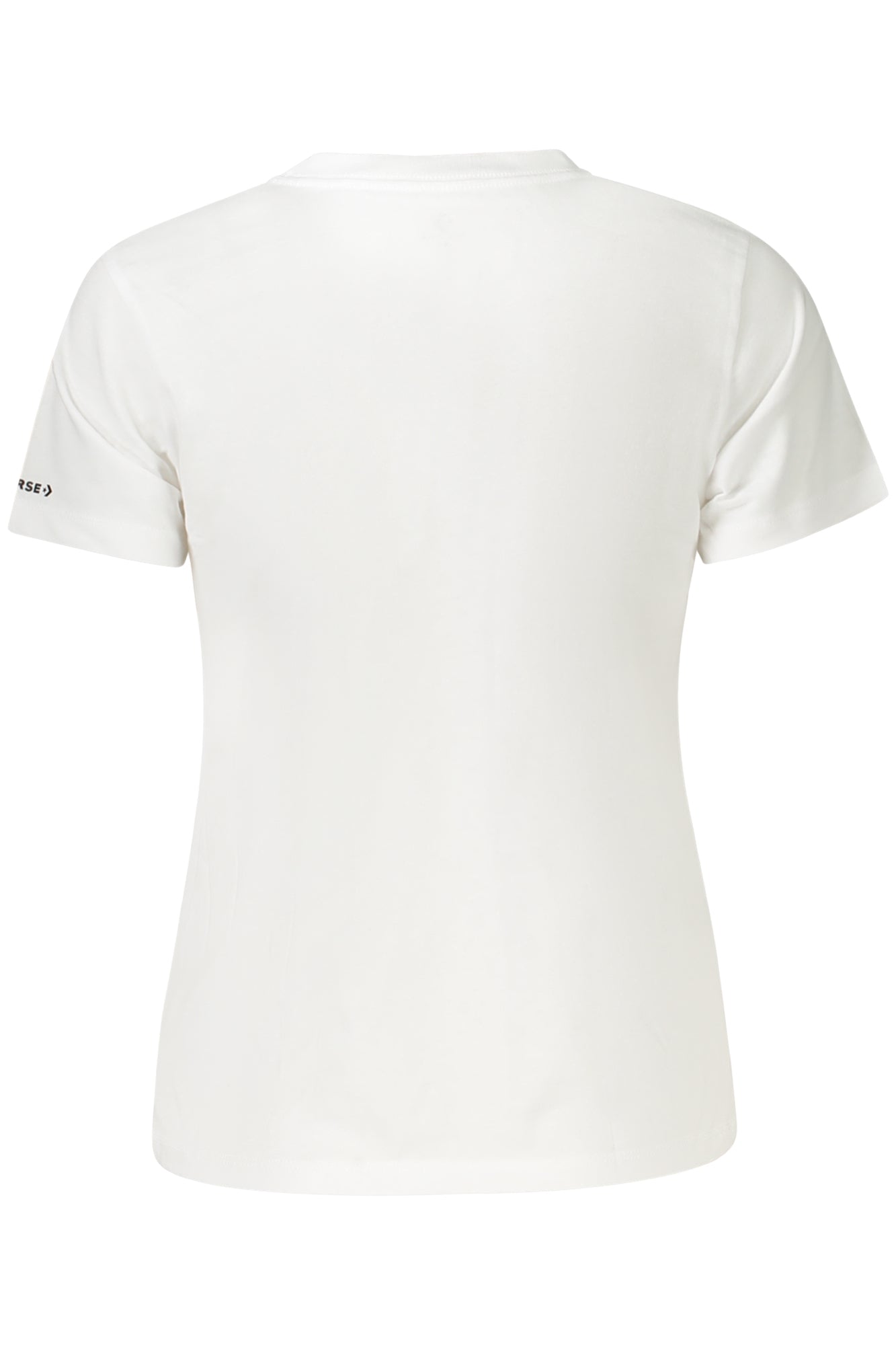 CONVERSE T-SHIRT MANICHE CORTE BAMBINA BIANCO