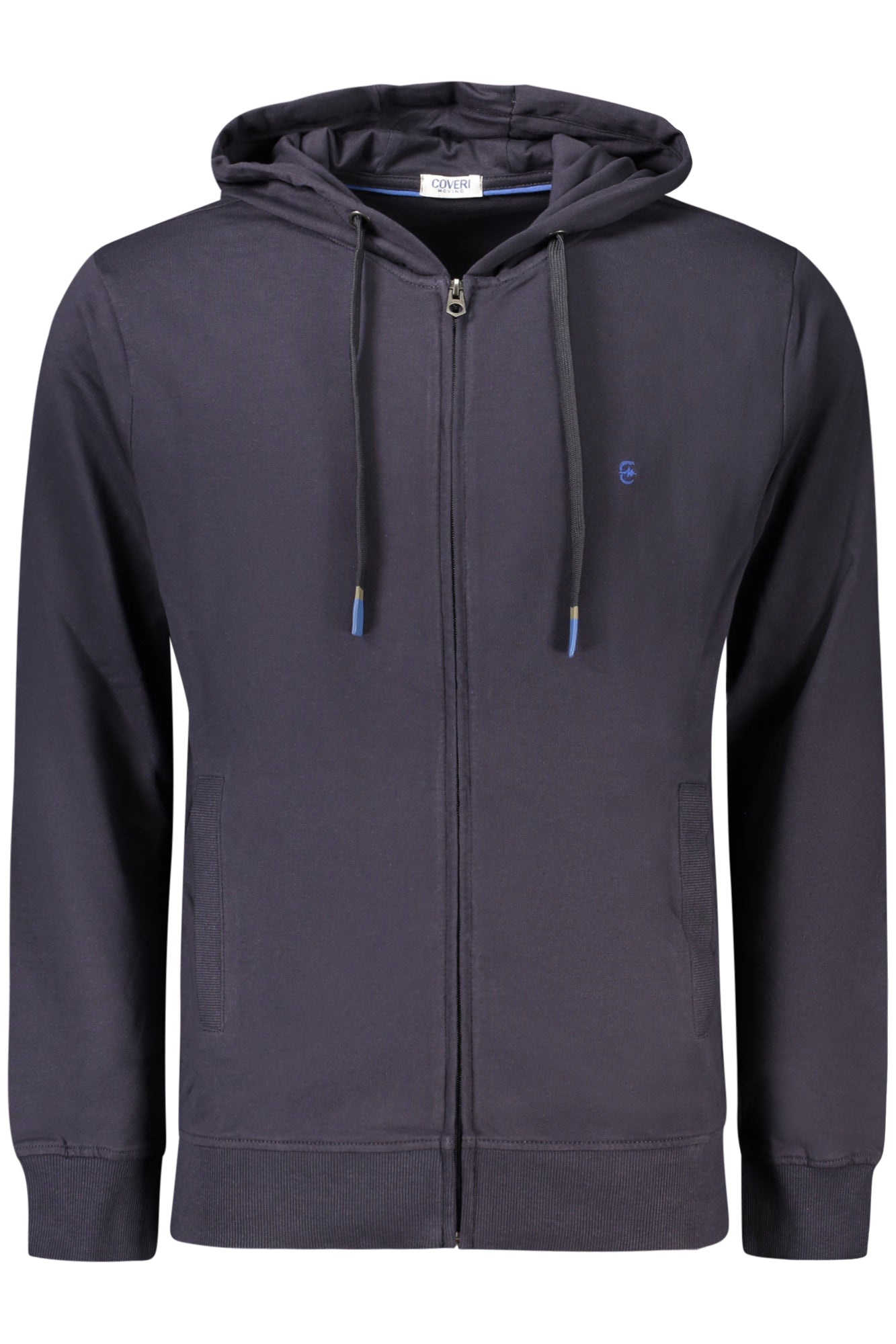 COVERI MOVING FELPA CON ZIP UOMO BLU