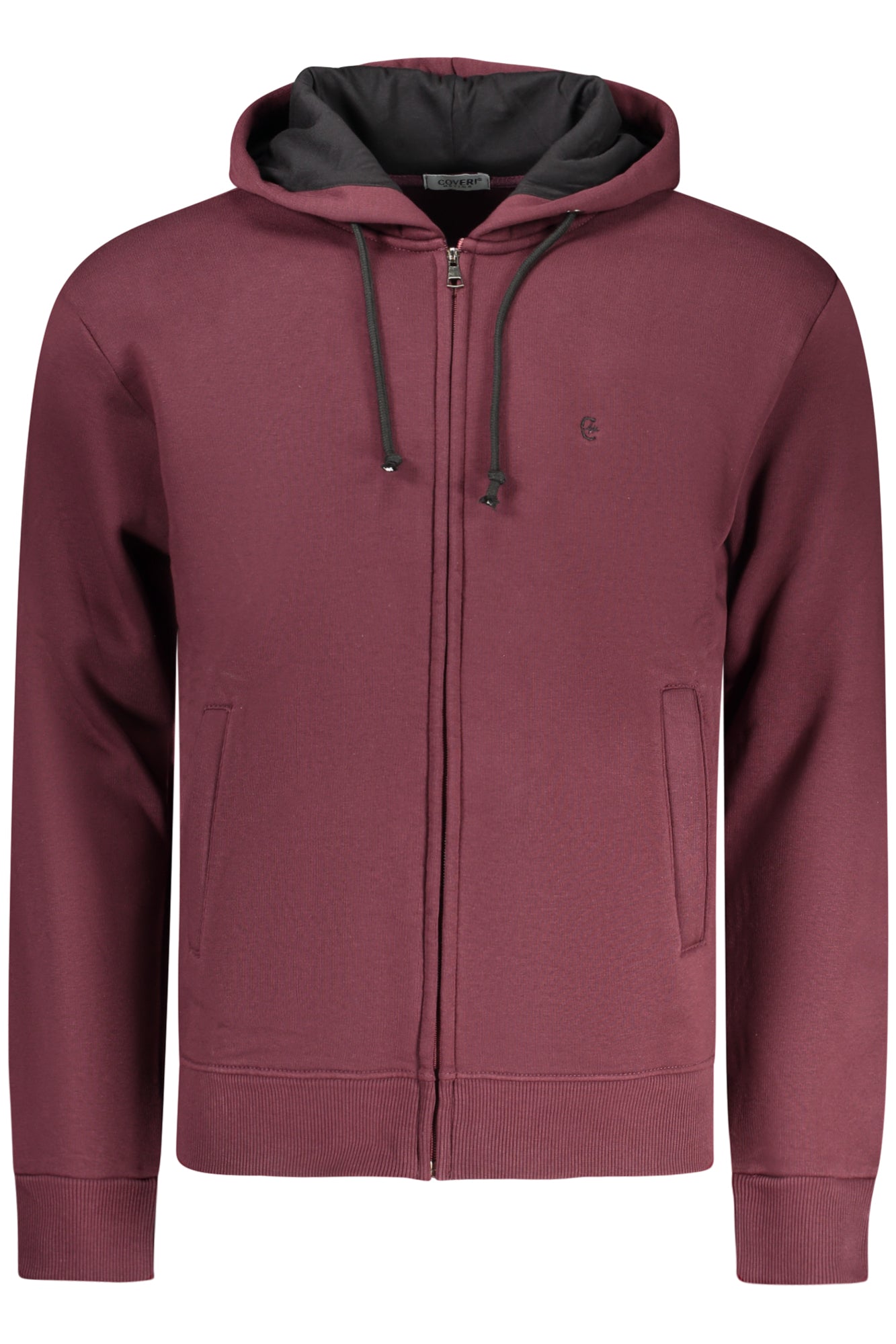 COVERI MOVING FELPA CON ZIP UOMO ROSSO