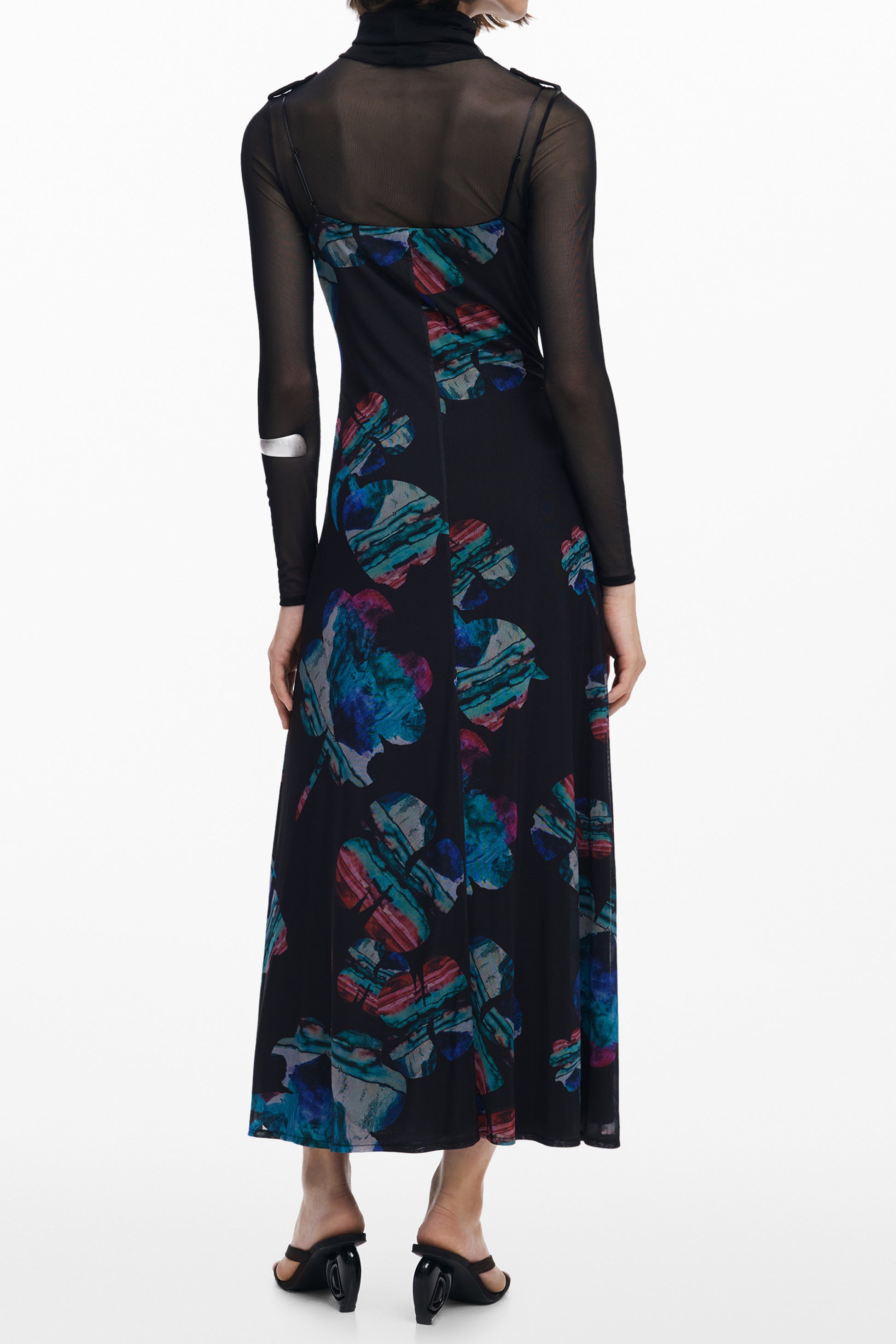 DESIGUAL ABITO LUNGO DONNA NERO