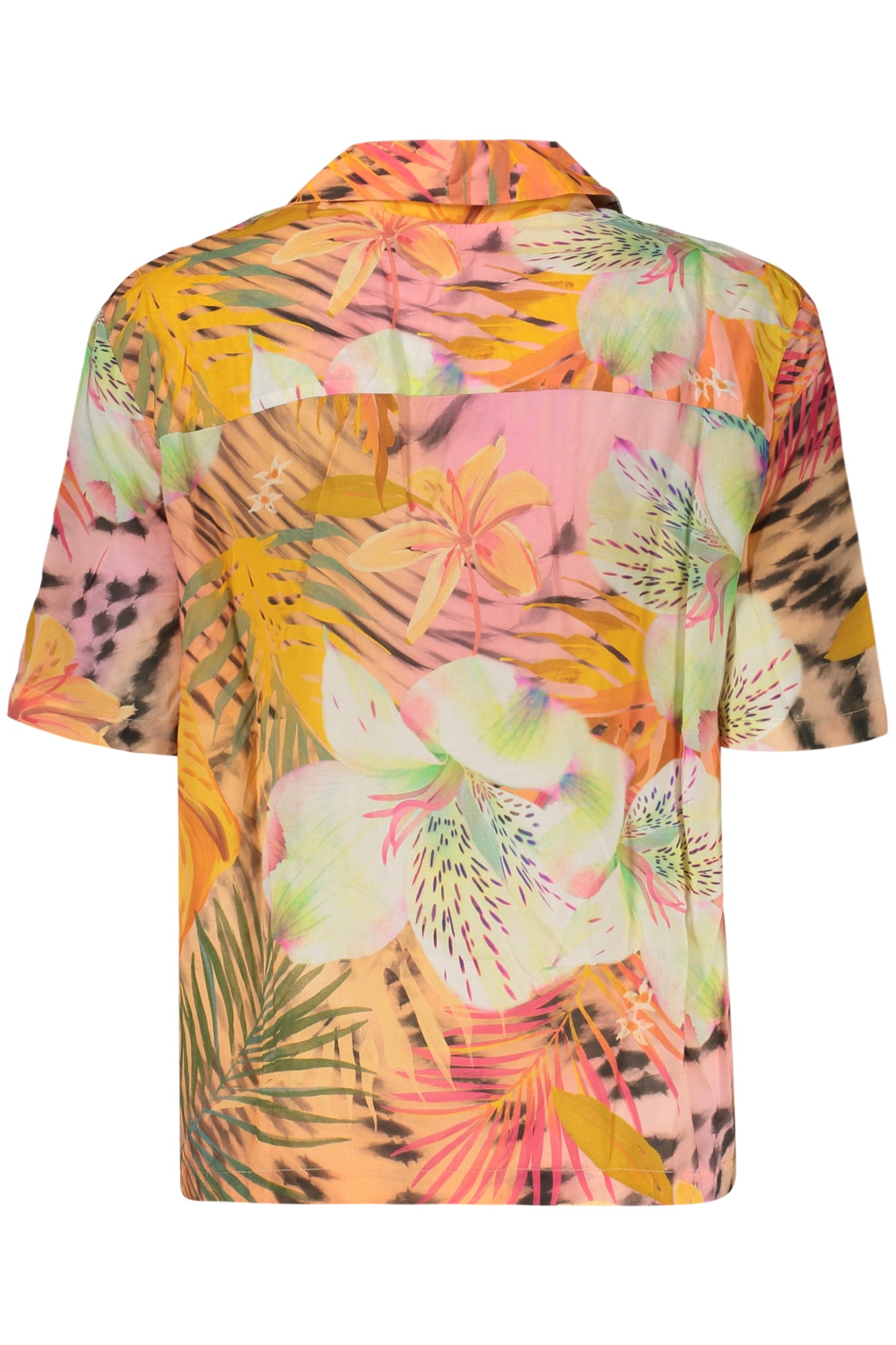 DESIGUAL CAMICIA MANICHE CORTE DONNA ARANCIO