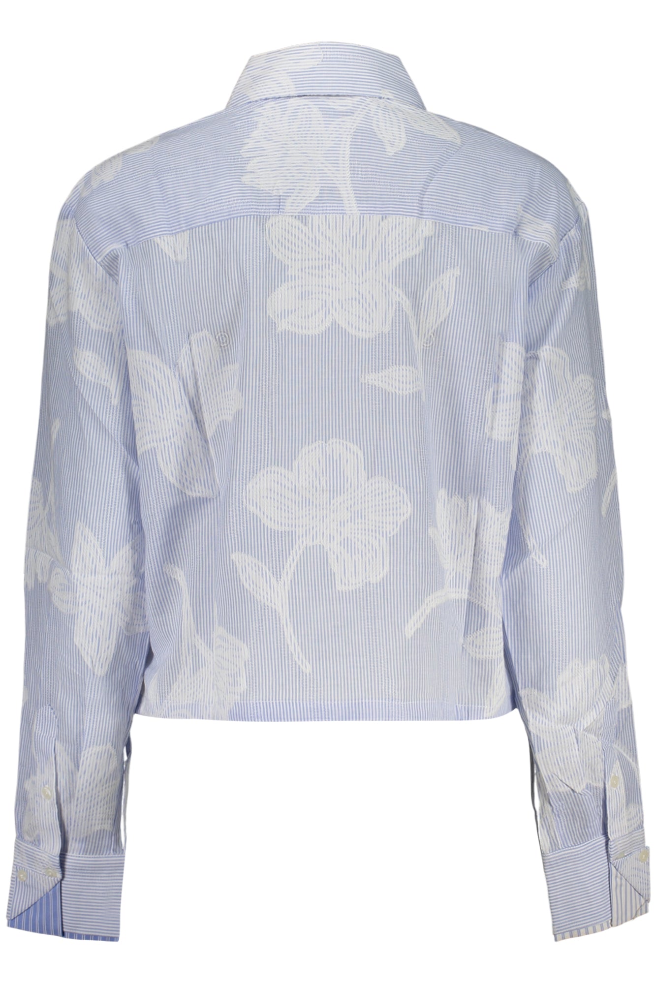 DESIGUAL CAMICIA MANICHE LUNGHE DONNA AZZURRO