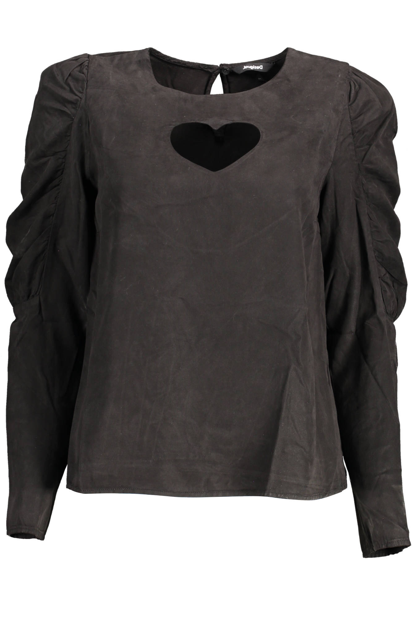 DESIGUAL CAMICIA MANICHE LUNGHE DONNA NERO