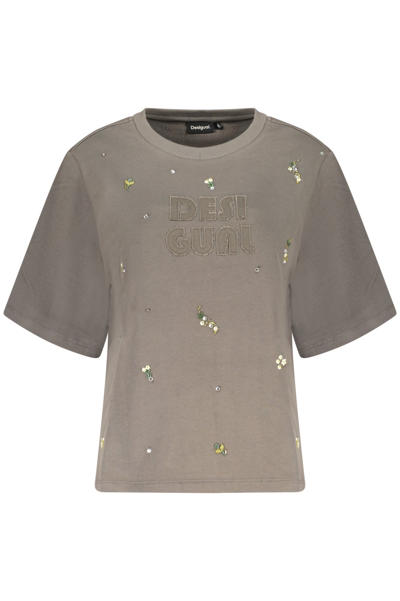 DESIGUAL FELPA SENZA ZIP DONNA GRIGIO