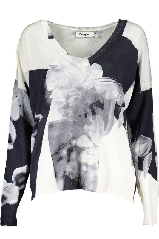 DESIGUAL MAGLIA DONNA BIANCO