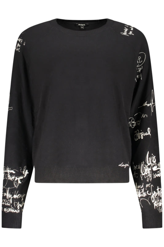 DESIGUAL MAGLIA DONNA NERO