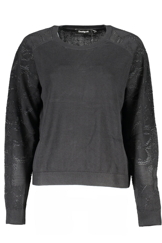 DESIGUAL MAGLIA DONNA NERO