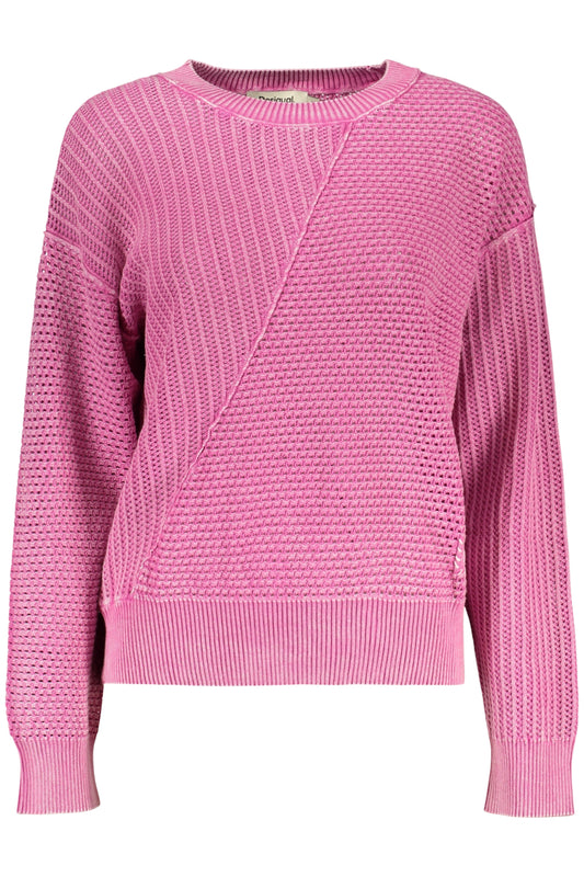 DESIGUAL MAGLIA DONNA ROSA