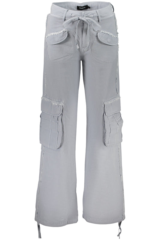DESIGUAL PANTALONE DONNA AZZURRO