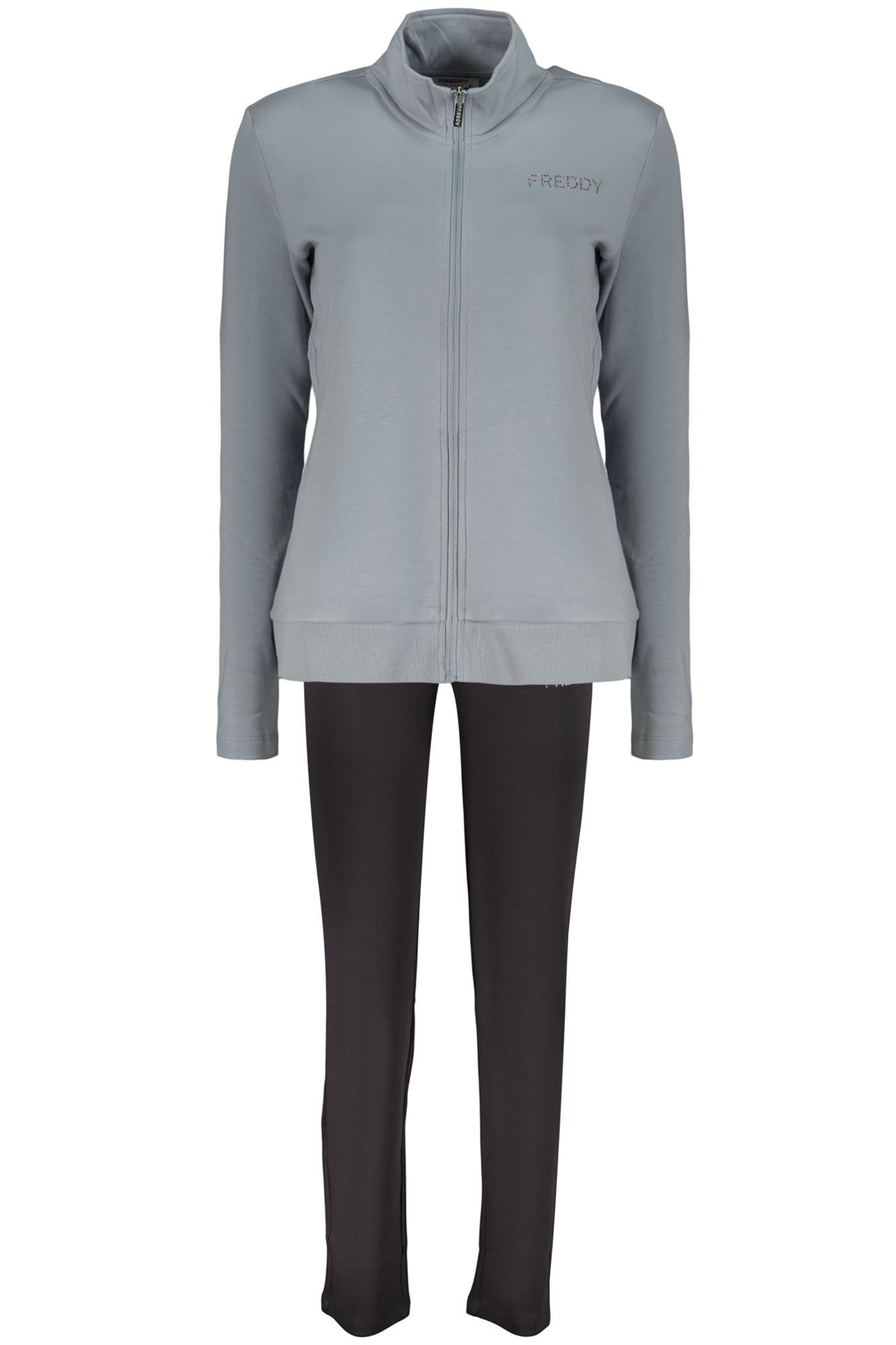 FREDDY FELPA CON ZIP DONNA AZZURRO