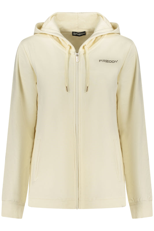 FREDDY FELPA CON ZIP DONNA BIANCO