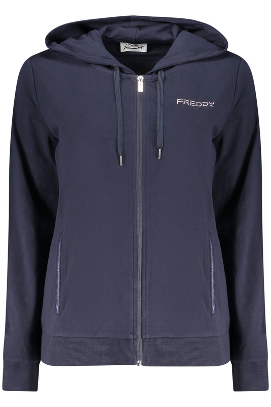 FREDDY FELPA CON ZIP DONNA BLU