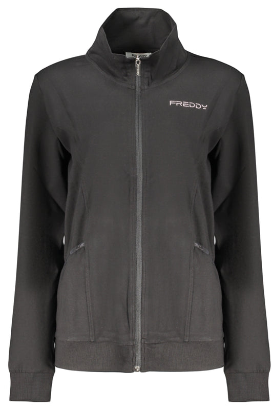 FREDDY FELPA CON ZIP DONNA NERO