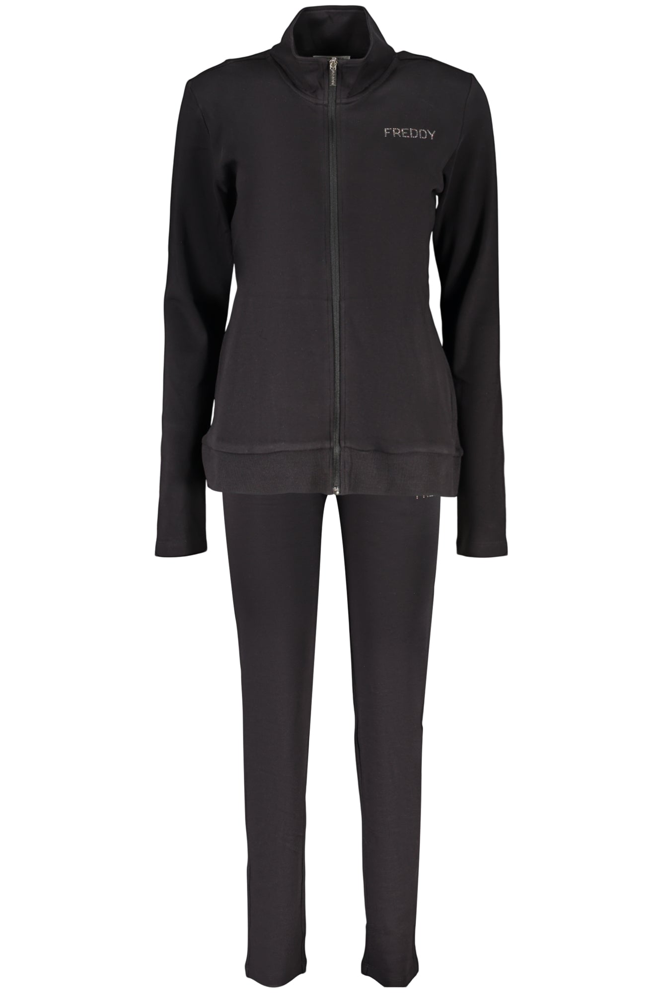 FREDDY FELPA CON ZIP DONNA NERO